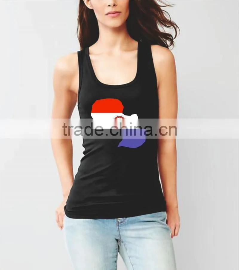 100% cotton running singlets sexy women sleeveless shirts