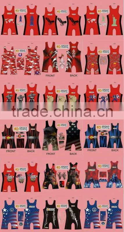 Golden Thong Champion blue Kroad Wrestling Singlets