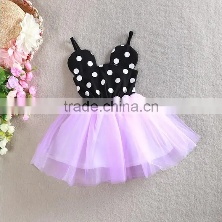 2017 Kids birthday party children dresses girls suspender dress children frocks designs