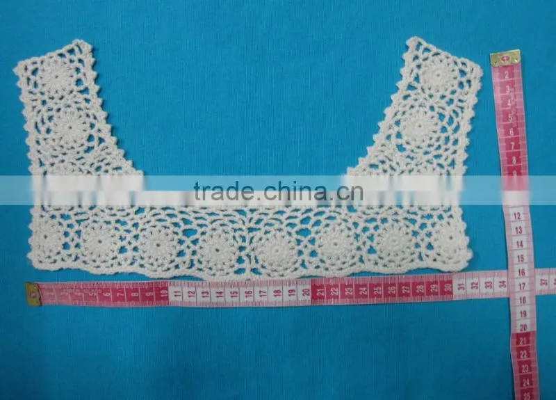 100% cotton crochet neck collar embroidery pattern design
