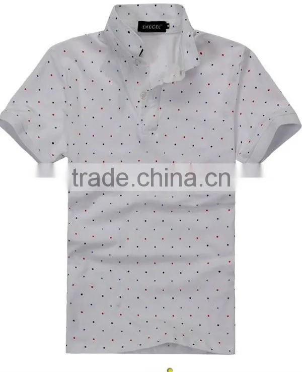 Custom-made fashion handsome plain polo shirt
