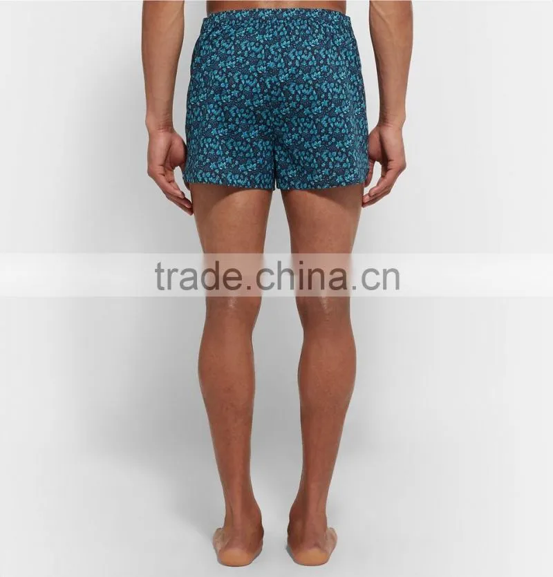 Fashion design printed mens swim brief printed swim shorts