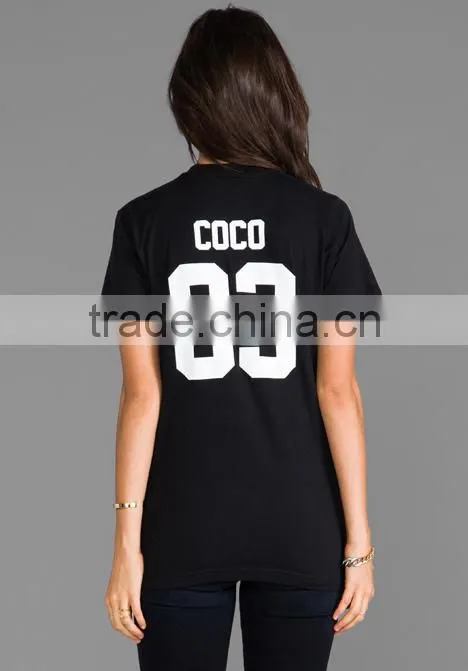rubber printing t-shirt casual style