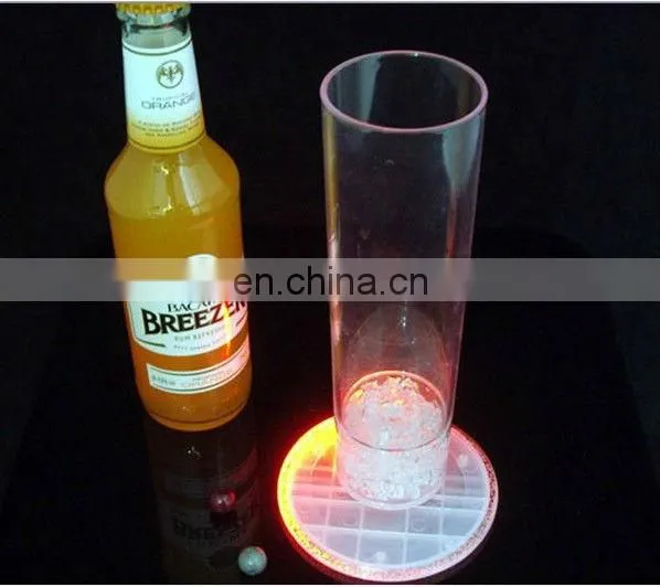 flashing led coaster light up pad bar accessories