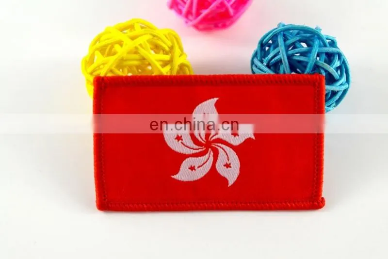 die-cut shape beatiful white background school woven badge customized cheap woven badge for kids personal woven badge for cloth