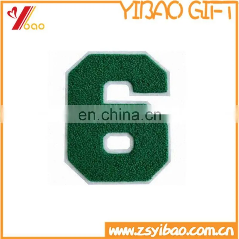 Wholesale cheap custom chenille patch for jacket / clothing