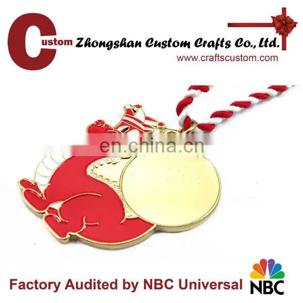 High quality nickle plated martial arts medal