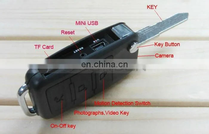 Motion Detection Car Key Camera