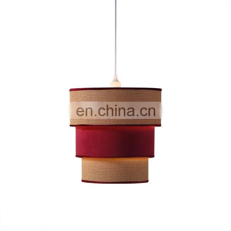 Top sale living room red indoor lighting ceiling hotel modern pendant lamps for home decor