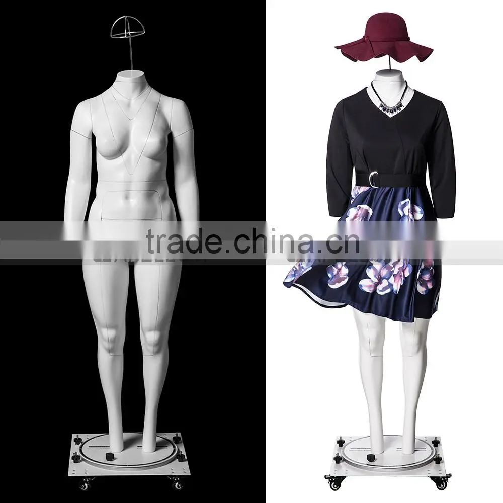 GH24 Female Fiberglass mannequins plus-size women ghost mannequin Fat Model