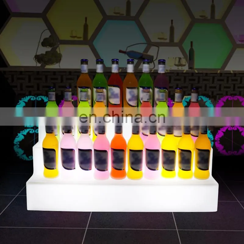 Multicolored glowing waterproof wine holder decorative led ice bucket for bar