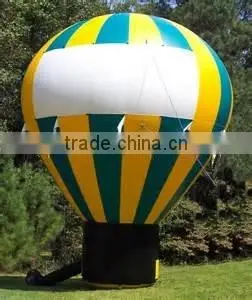 Custom digital printing giant ground inflatable advertising hot air balloon