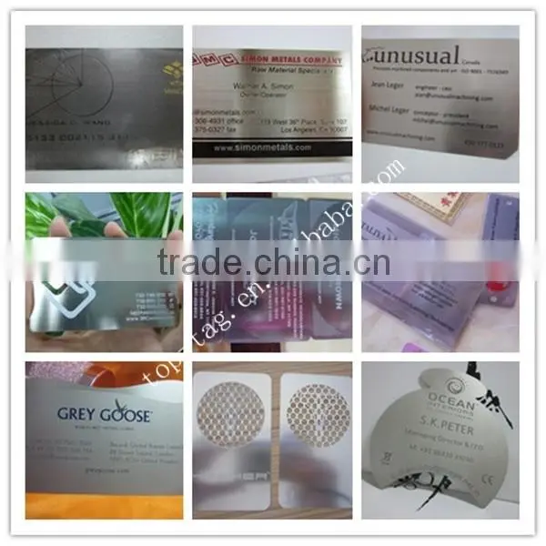 Wholesale Stainless steel Metal Business Name Card Cheap