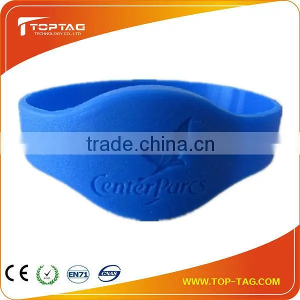 waterproof Printable Dual-frequency Silicon Rfid Wristband For Hospital