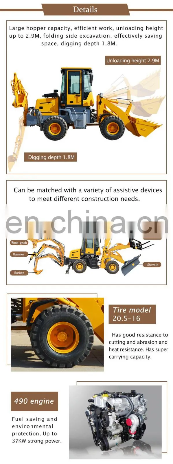 high quality backhoe loader hydraulic hammer dubai with low price for sale