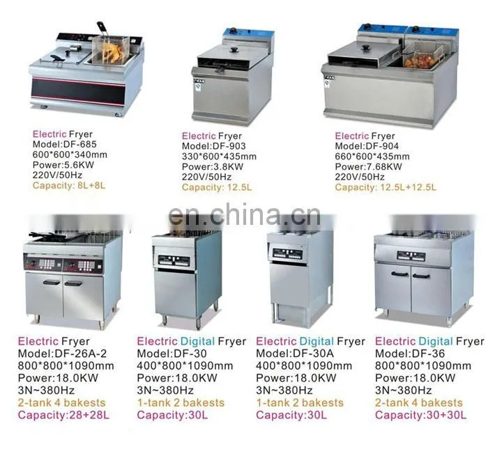 8L Stainless Steel Electric fish Fryer / Double Tanks chips Fryer
