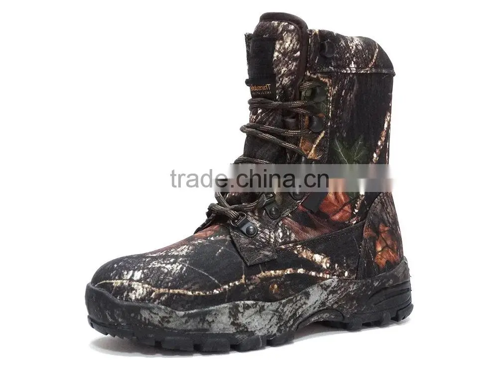 Full camouflage patent with 3M Thinsulate insulation waterproof hunting boots