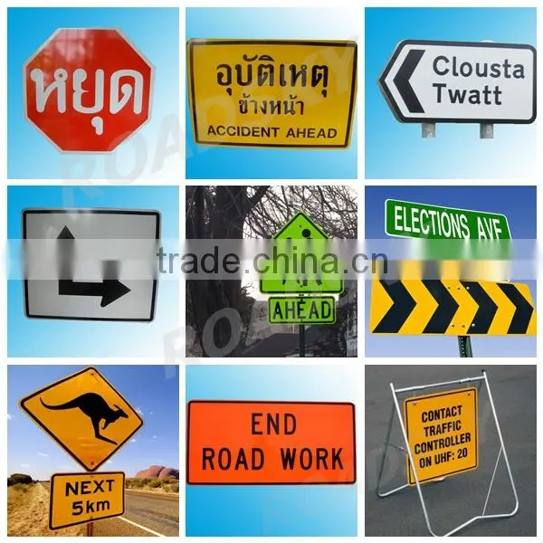 Reflective Aluminum Road Name Sign Traffic Marker
