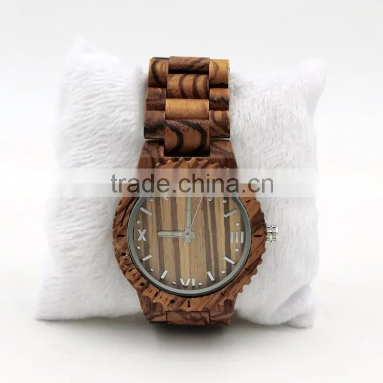 top quality natural women man unisex wrist wood watch