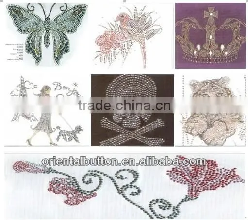 the fashion rhinestones hot-fix stone pattern