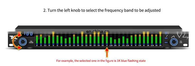 TKL T531 EQ Noise Reduction Digital Audio Equalizer w/ Spectrum Display 31 Bands For KTV Stage Performance
