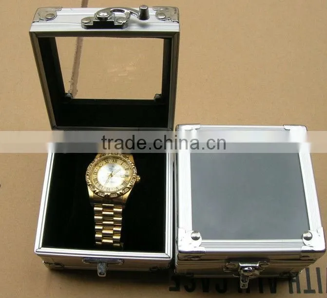 Professional pink custom single aluminum watch case