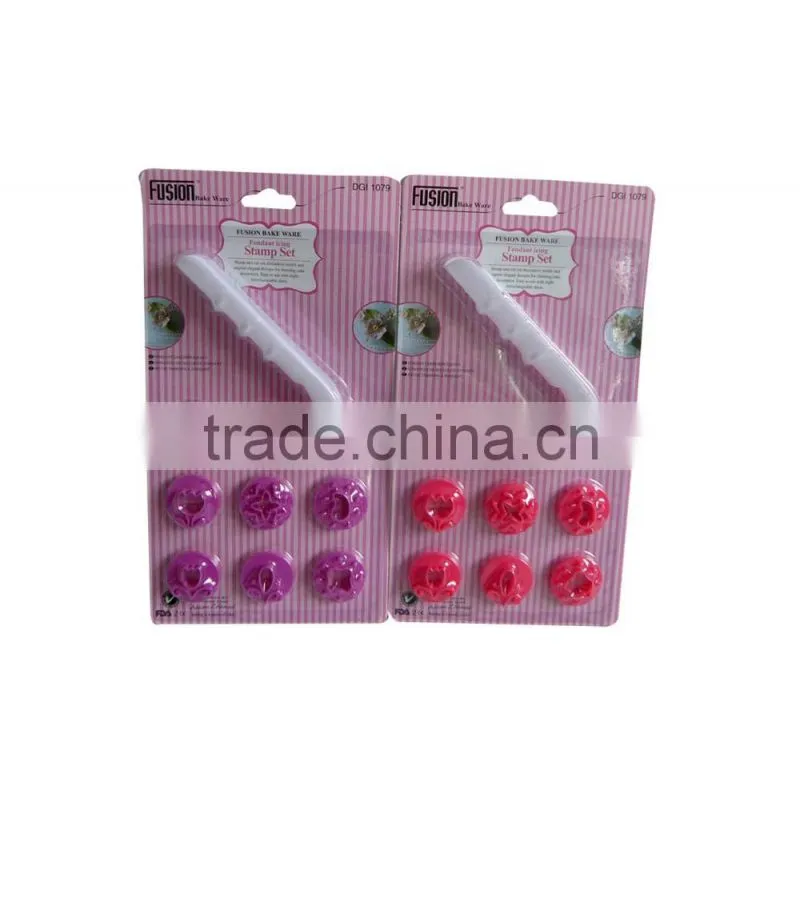 9pcs Fondant stamp set/cake decoration