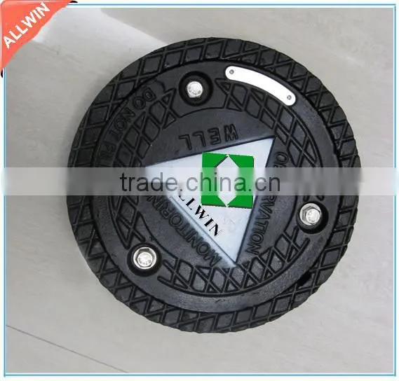 ductile iron monitor well manhole with skirt