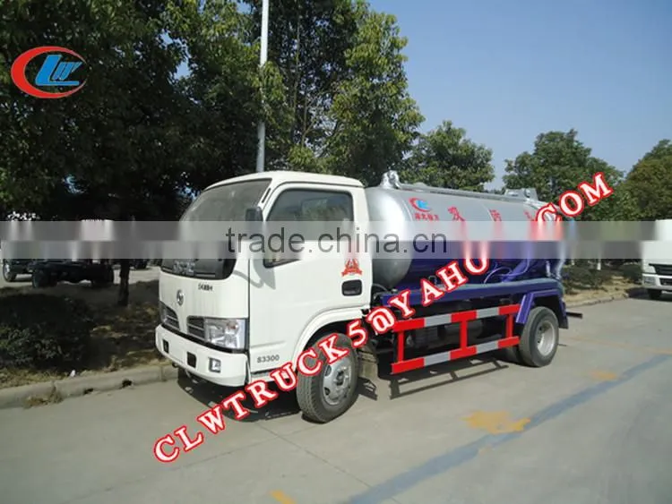 factory price Dongfeng used sewage trucks sale, 4m3 sewage trucks for sale