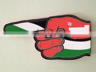 factory hot sale! welcomed and colourful cheering foam hand
