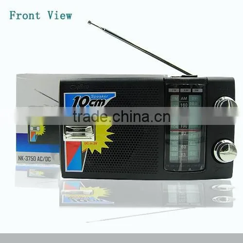 Best Selling Portable Mini Fm Radio Music Speaker HD-3750AC/DC