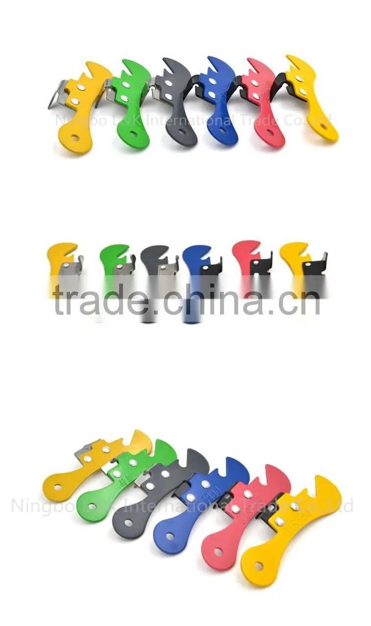 Professional double use stainless Steel metal bottle opener and can opener