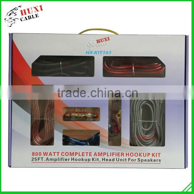 Haiyan Huxi Professional Manufacturer Audio Amp Car Amplifier Wiring Kit