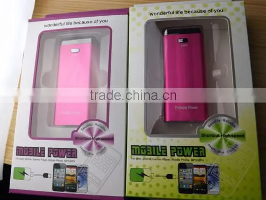 21 LED aluminum uv flashlight custom logo printing power bank 7800mah