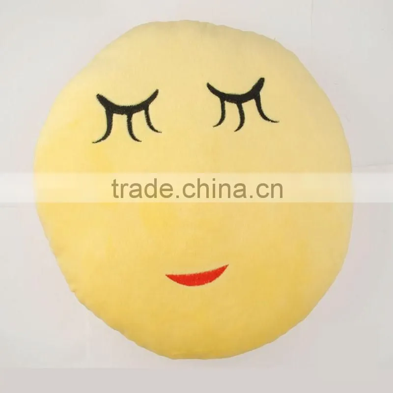 Latest design yellow cute custom whatsapp emoji pillow emoji memory foam pillow emoji plush pillow for children