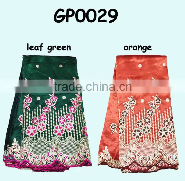 african luxurious geroge lace fabric for elegant ladies wedding dress GP0029