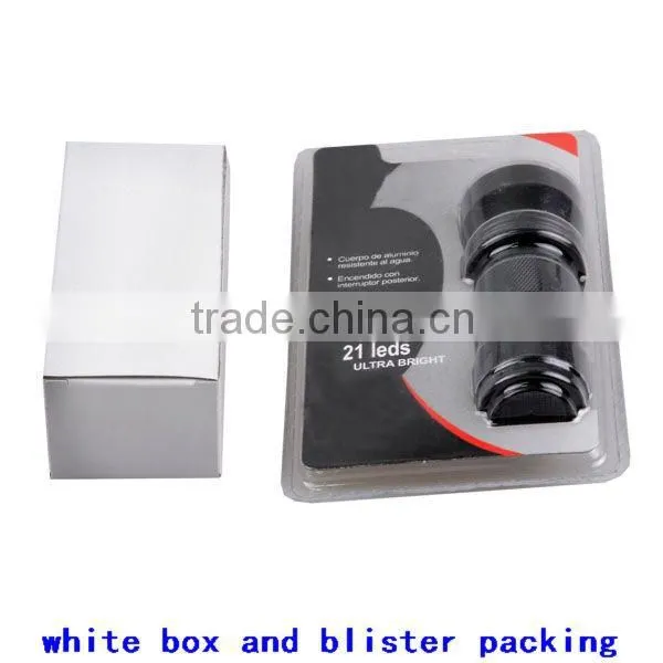 LED UV Flashlight Small 380-385nm Wave Band 21 LED UV Flashlight