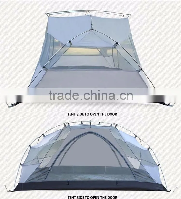 New Product Double Pole Outdoor Camping Tent Space Spring Up Sunshade Tent