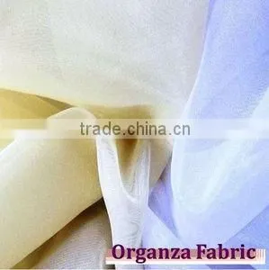 Spun Polyester Plain Voile Fabric Sheer Fabric