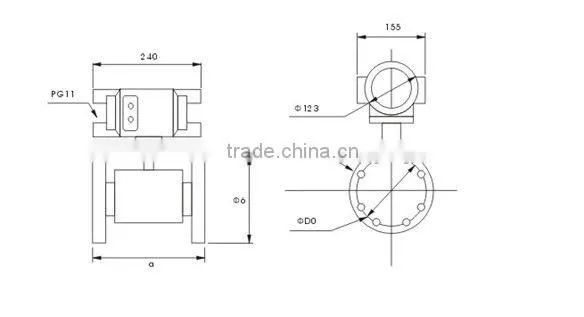 SNSD oil electromagnetic flow meter