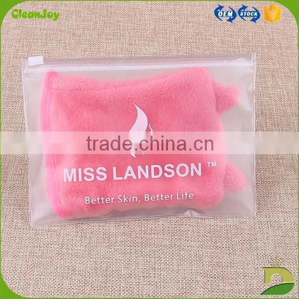 microfiber glove 100% polyester lovely cat ear makeup mitt