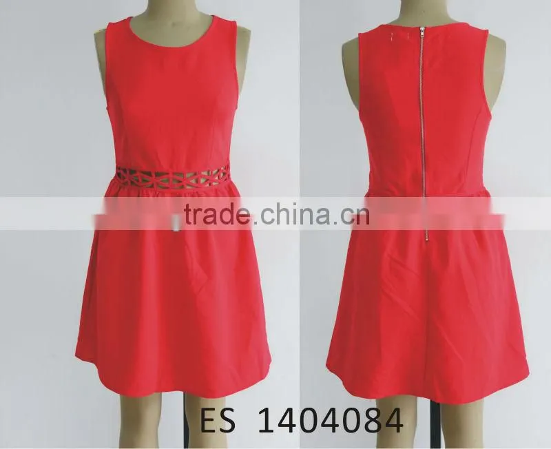2014 sleeveless design for ladies latest fashion skirts