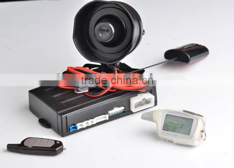 Factory Wholesale in stock Magicar M909F two way car alarm system English/Persian version LCD remote engine starter