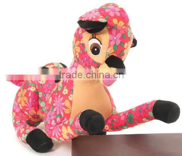 Cute sika deer stuffed fabric plush toy animal