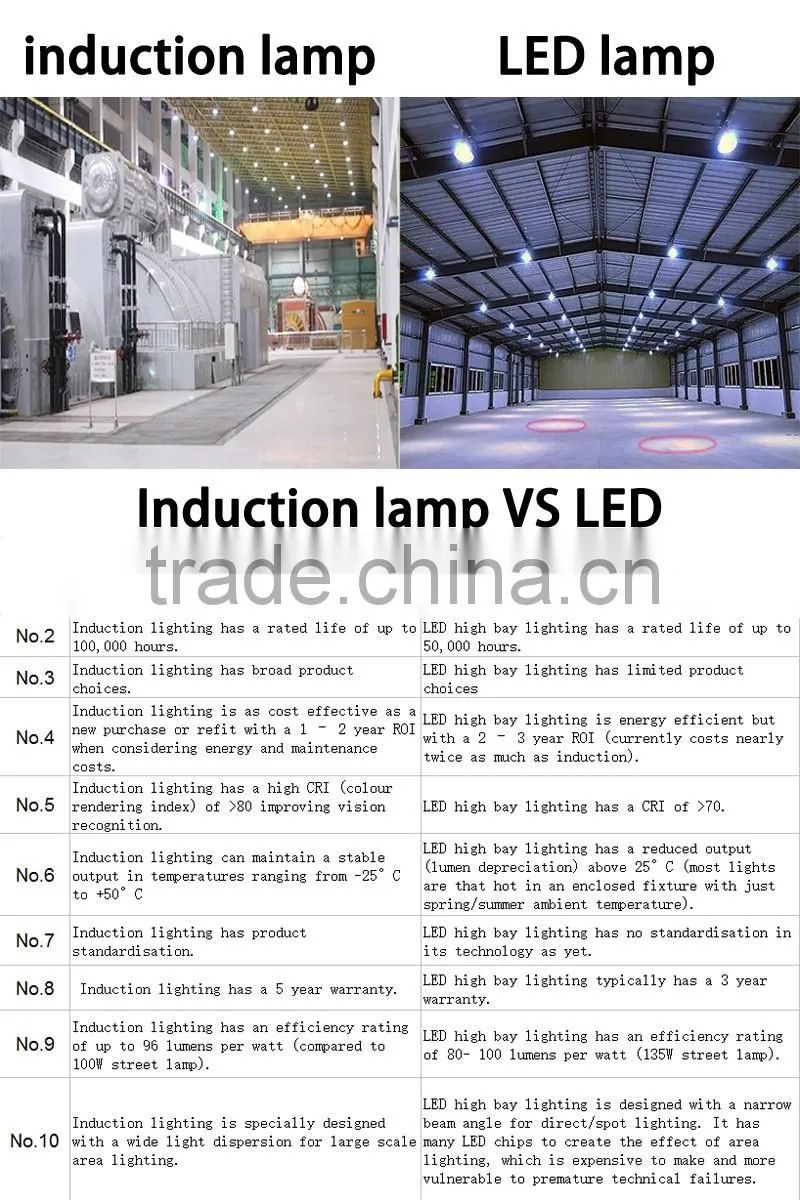 High efficiency good price induction lamps from 80watt to 400watt