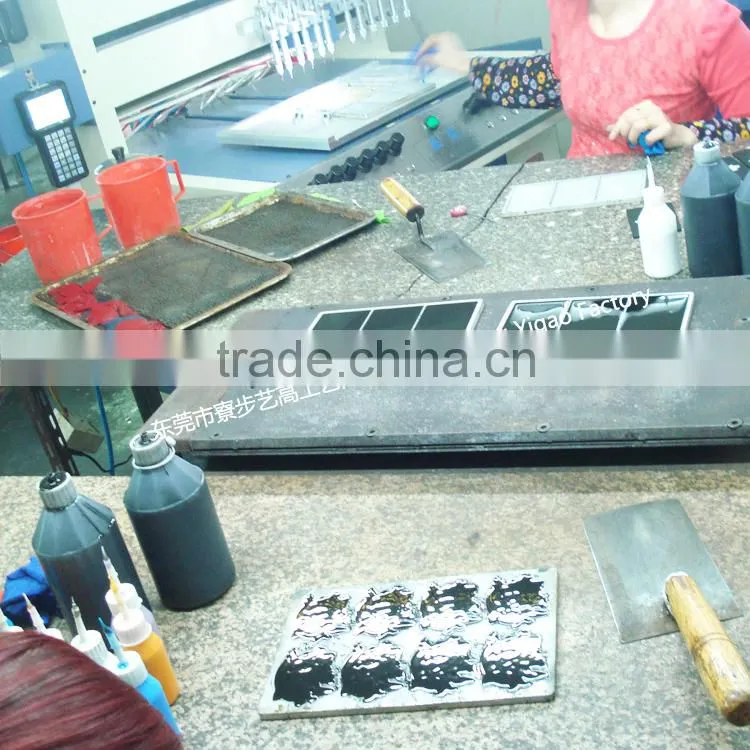 China factory custom 3D company logo PVC rubber patches/silicone patch