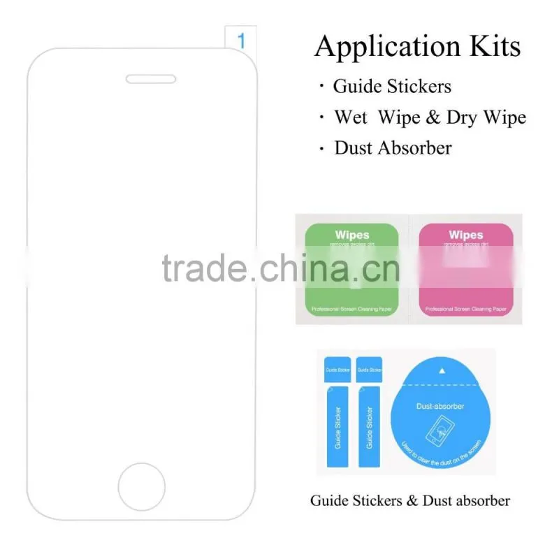 Keno Factory Price Premium 9H Hardness Anti-shock Tempered Glass Membrane for iPhone 5 5S Mobile Phone Screen Protector