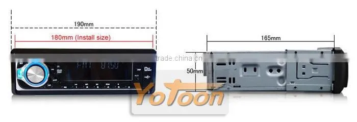 1 Din Detachable Front Panel CAR DVD/CD/MP3/USB/SD CARD AM/FM PLAYER+AUX INPUT