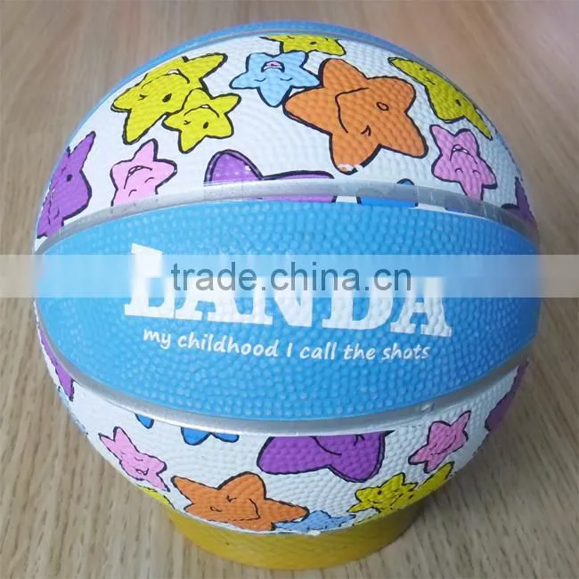 5" mini size 1 rubber basketball / kids rubber basketball / small basketball size 1