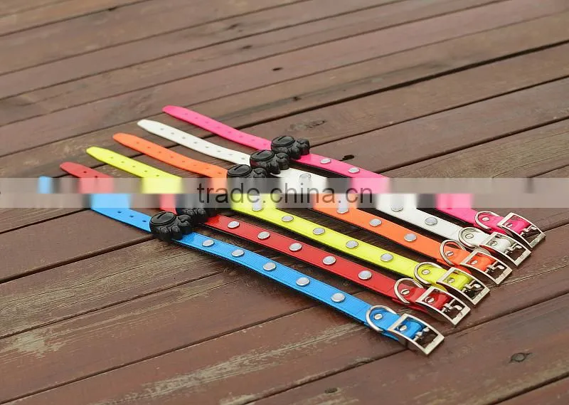 luminous dog collars, 5050 LED Strip LED Collars, 2.5cm width,locking dog collar